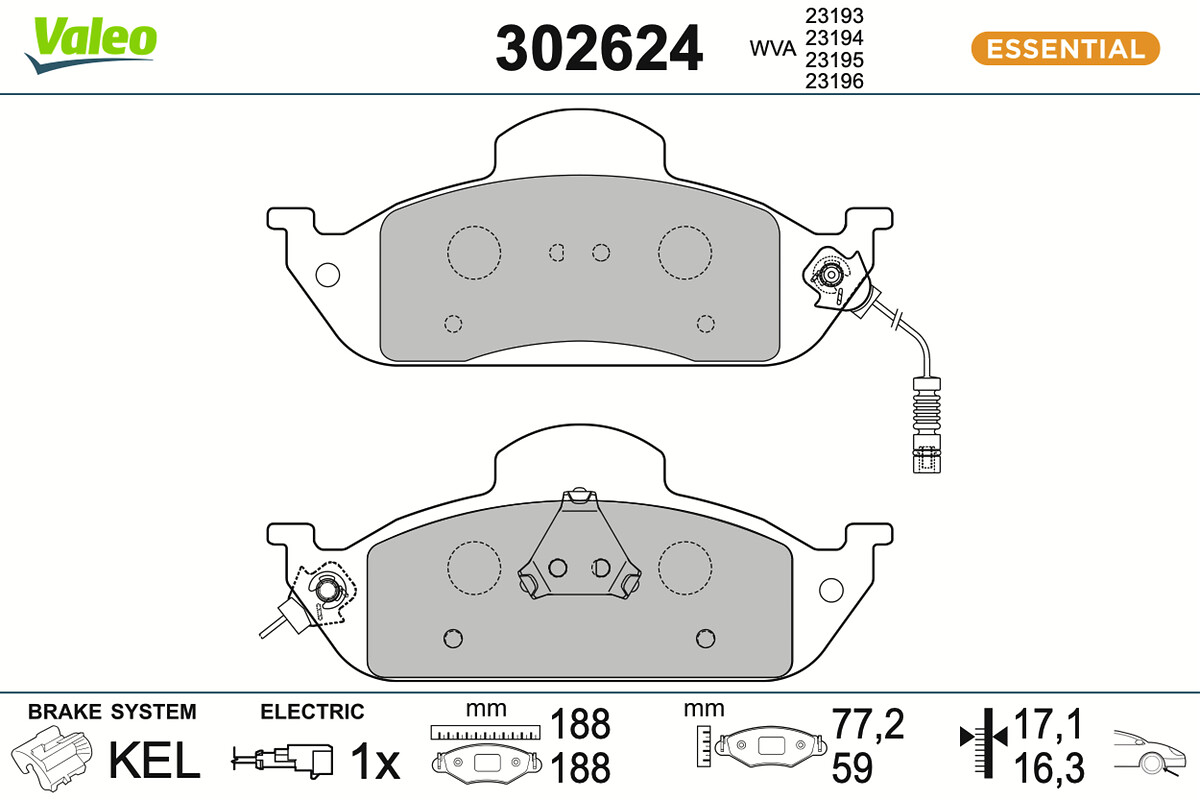 BRAKE PADS FIRST MERCEDES ML270 FR